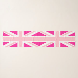 Deep Pink Union Jack Scarf