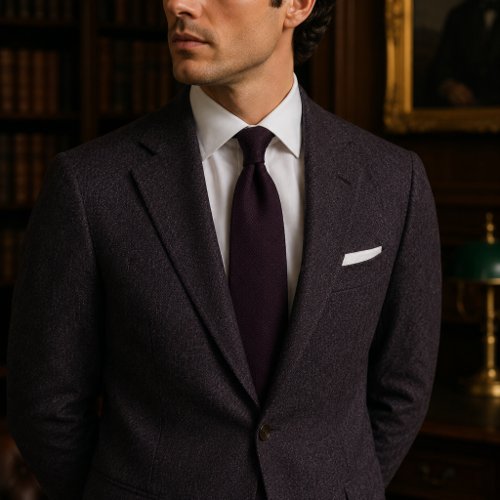 Deep Plum Aubergine Necktie