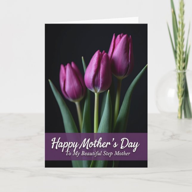 Deep Plum Mothers Day Card (Front)