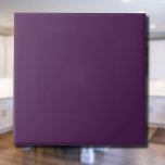 Deep Plum Solid Color | Classic Elegant Ceramic Tile<br><div class="desc">Deep Plum Solid Color | Classic | Elegant | Trendy | Stylish | Gift</div>