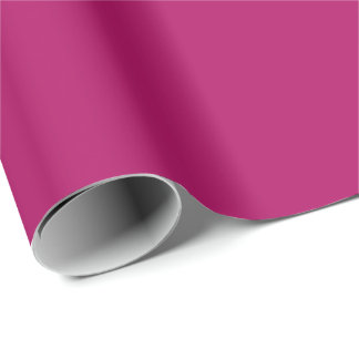 Deep Plum Solid Color Elegant  Wrapping Paper