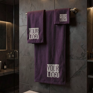 Deep Plun- add logo  Bath Towel Set