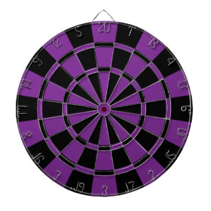 Deep Purple And Black Dartboard With Darts
