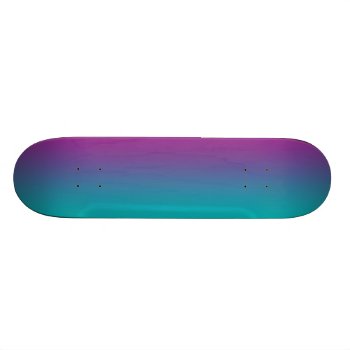 Deep Purple And Teal Skateboard by Comp_Skateboard_Deck at Zazzle