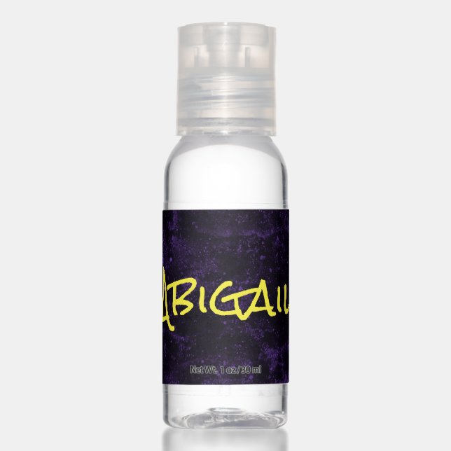 Deep Purple and Yellow   Hand Sanitizer (Front)