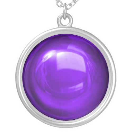 Deep Purple Bauble Necklace