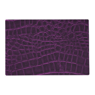Deep Purple Custom Leather Texture Placemat
