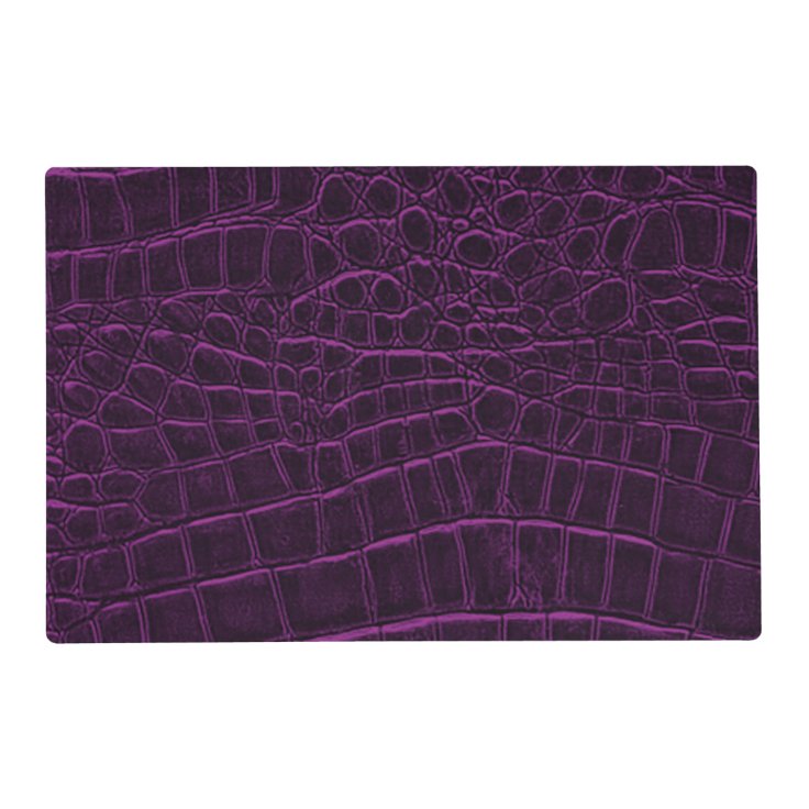 Deep Purple Custom Leather Texture Placemat | Zazzle