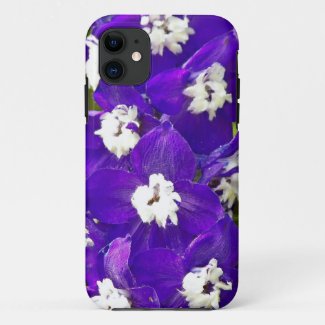 Deep Purple Delphinium Floral Photo Case-Mate iPhone Case