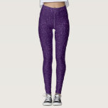 Deep Purple Faux Glitter Leggings<br><div class="desc">These trendy leggings are designed with deep purple faux glitter. Please note that the glitter is a color print and is not an actual glitter. This gives you that extra sparkle to your outfit, without the glitter hassle! These will make a great addition to your outfit or as a gift...</div>