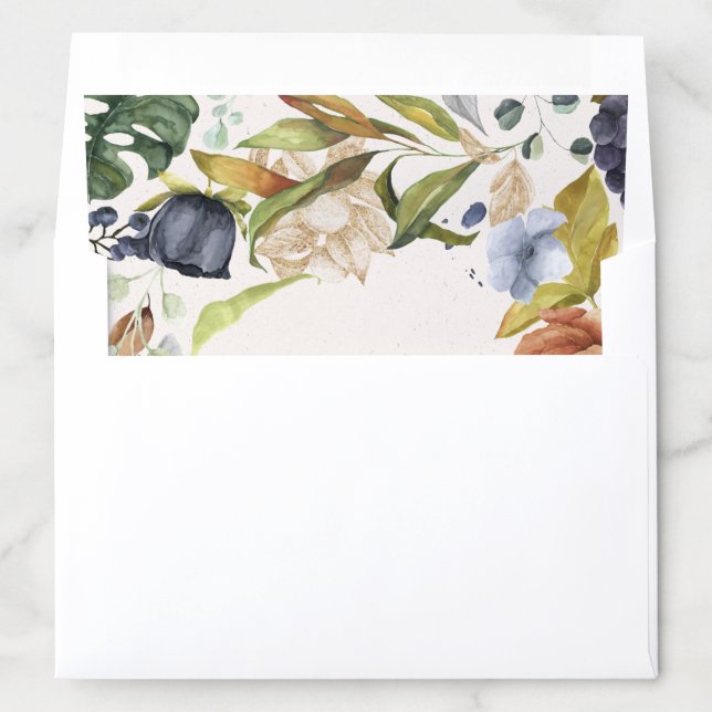 Deep Purple Grape Garland Envelope Liner (In Envelope)