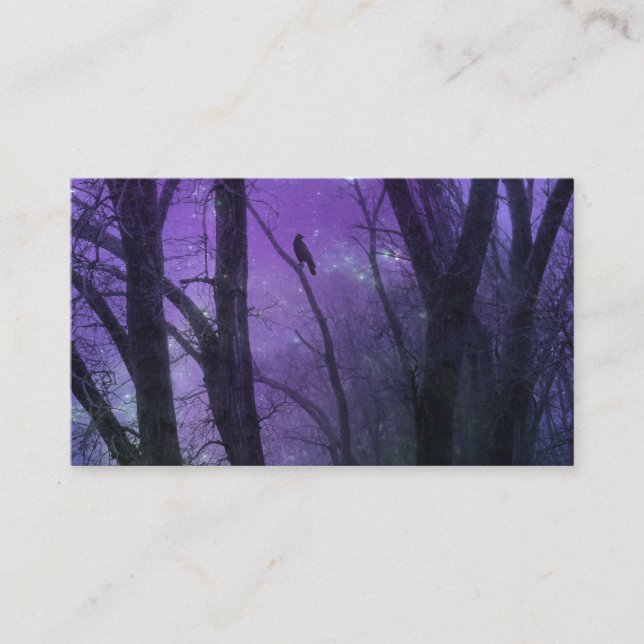 Deep Purple Inspiration Business Card (Front)