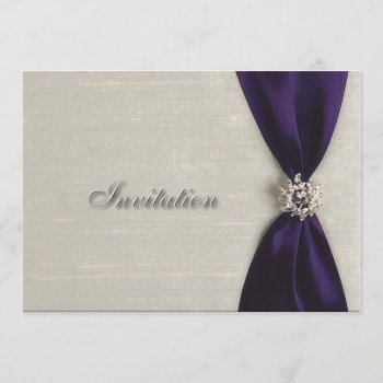 Deep Purple Invitation by toots1 at Zazzle