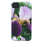 Deep Purple Iris Close Up Personalized iPhone Case