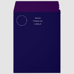 Deep Purple Minimalist Shipping Envelope Mailer