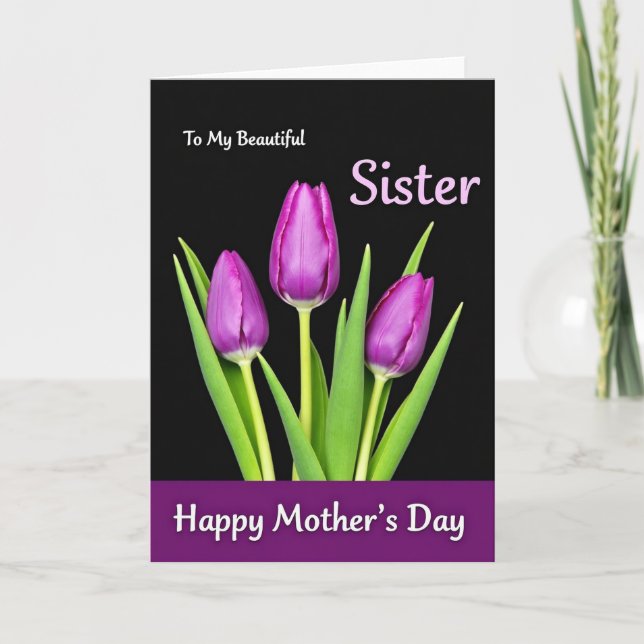 Deep Purple Mothers Day Card (Front)
