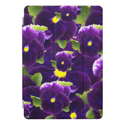 Deep Purple Pansy Clusters: Majestic Beauty iPad Pro Cover