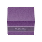 Deep Purple Personalized Checkbook Cover (Open)