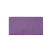 Deep Purple Personalized Checkbook Cover (Back)