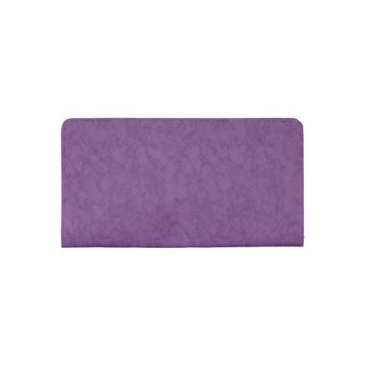 Deep Purple Personalized Checkbook Cover (Back)