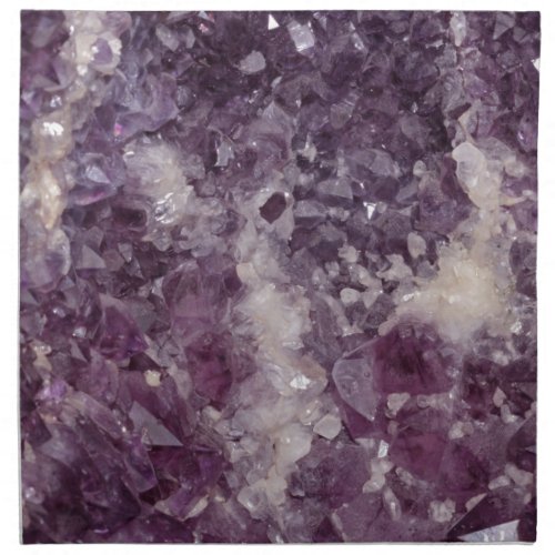 Deep Purple Quartz Crystal Cloth Napkin