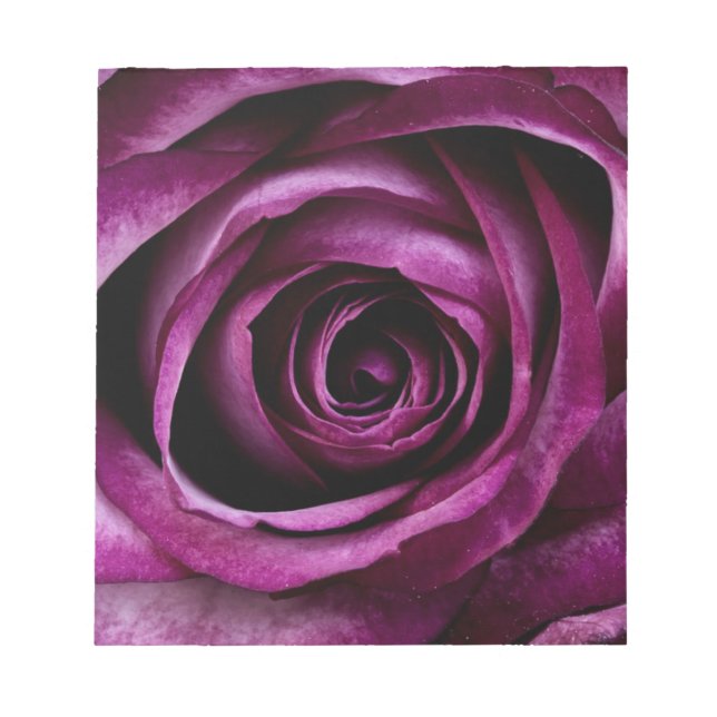 Deep Purple Rose Notepad (Front)