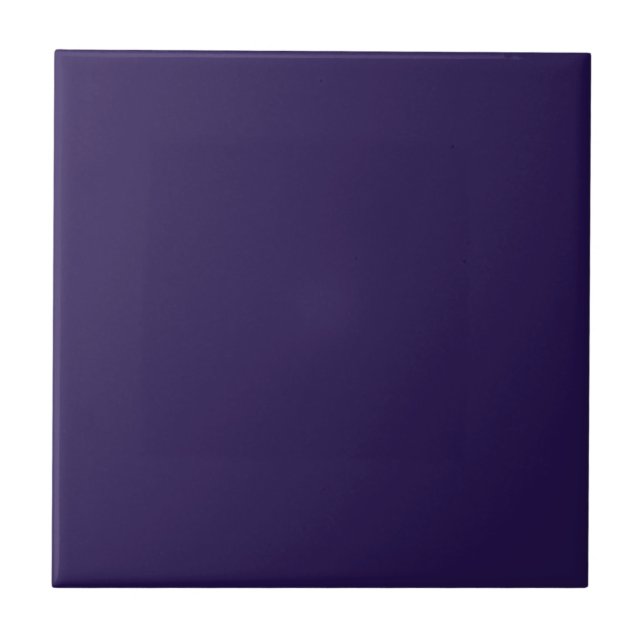 Deep Purple Solid Color Tile (Front)