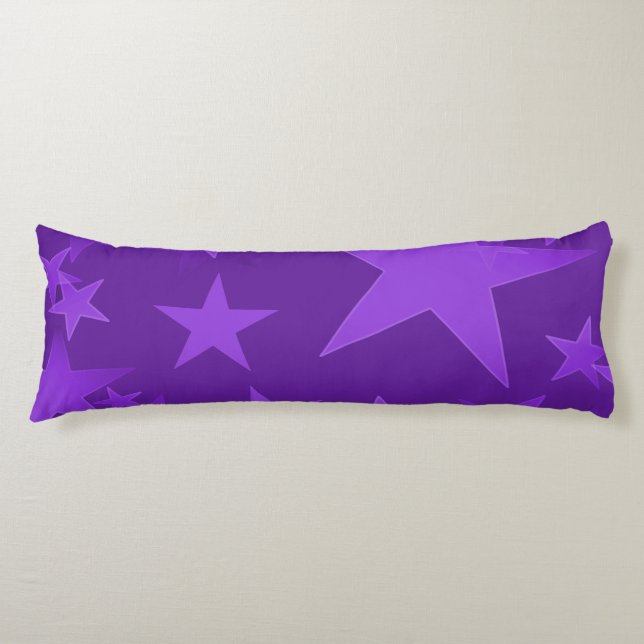 Deep Purple Star Body Pillow (Front)