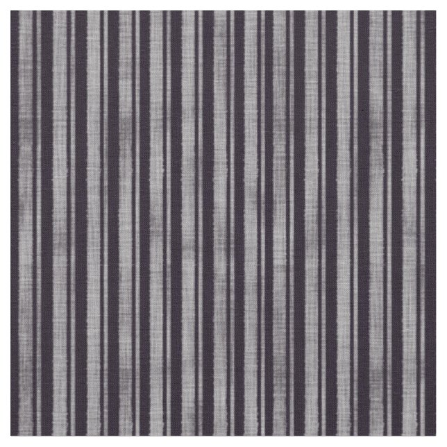 Deep Purple Ticking Stripes Fabric (Close Up)