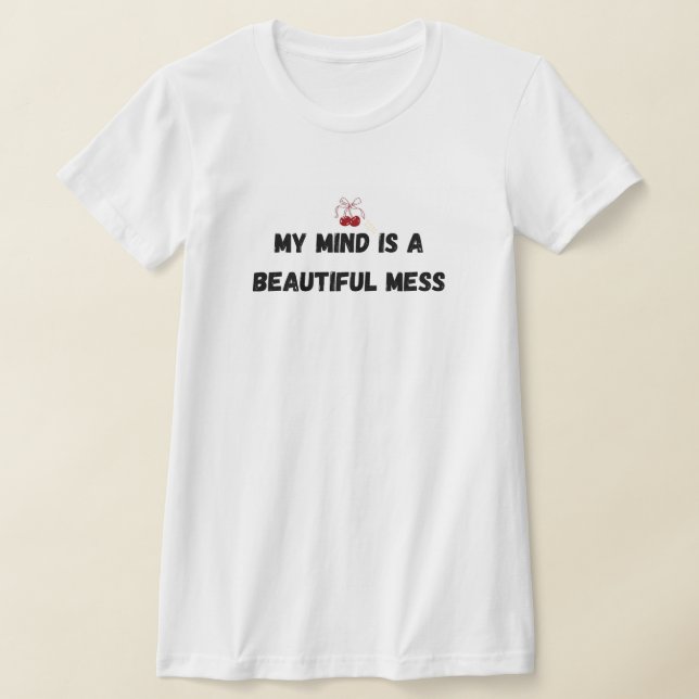 Deep Quote T‑Shirt for Women – Minimal Typography  T-Shirt (Laydown)