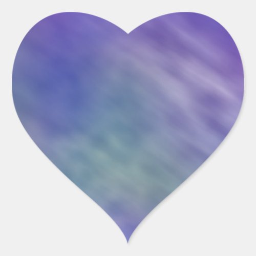 Deep Rainbow Colored Sky Background Heart Sticker