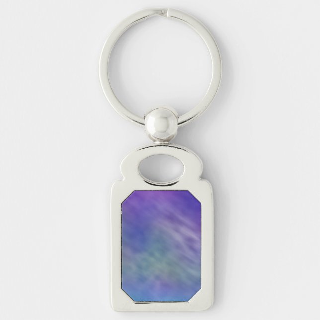 Deep Rainbow Colored Sky Background Keychain (Front)