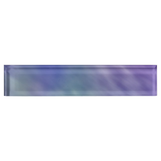 Deep Rainbow Colored Sky Background Nameplate (Front)