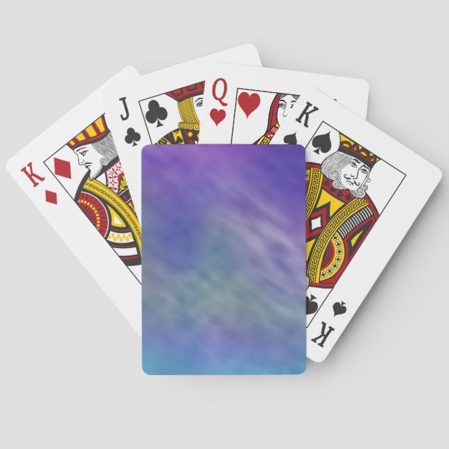 Deep Rainbow Colored Sky Background Poker Cards (Back)