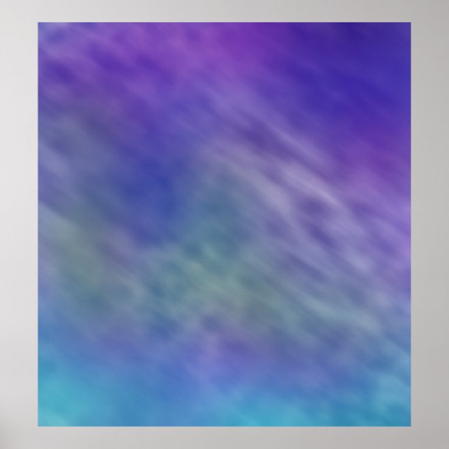 Deep Rainbow Colored Sky Background Poster (Front)