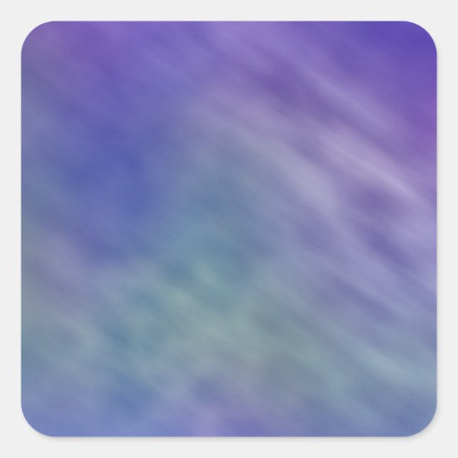 Deep Rainbow Colored Sky Background Square Sticker (Front)