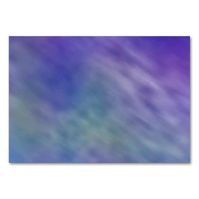 Deep Rainbow Colored Sky Background Table Number (Front)