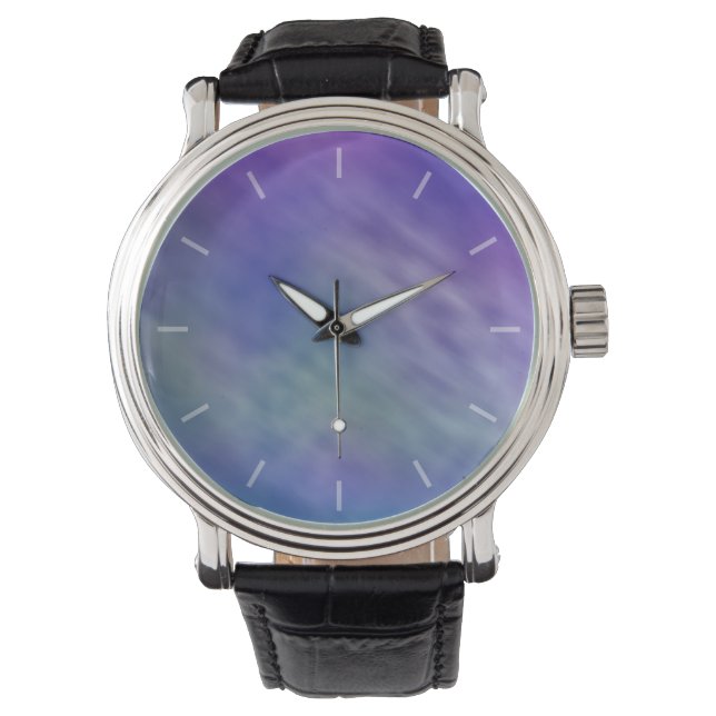 Deep Rainbow Colored Sky Background Watch (Front)