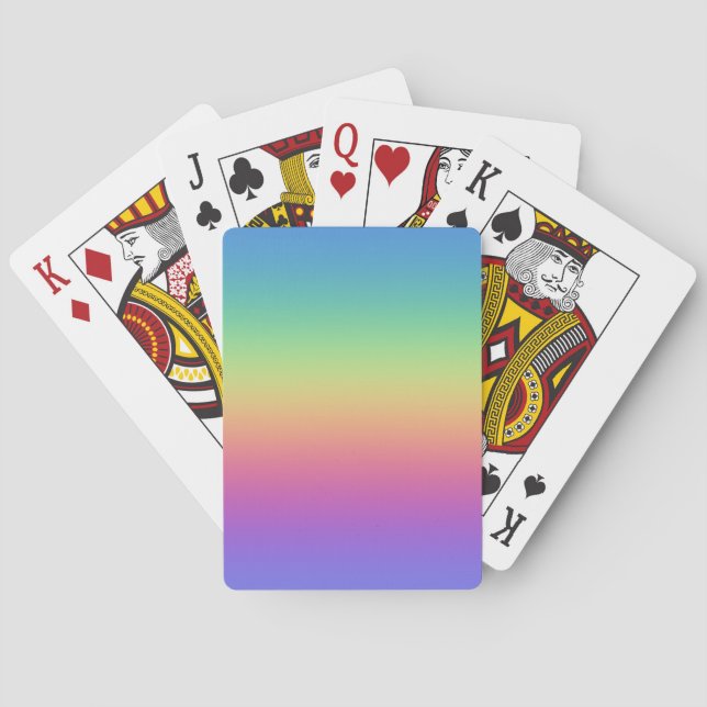 Deep Rainbow Gradient Poker Cards (Back)