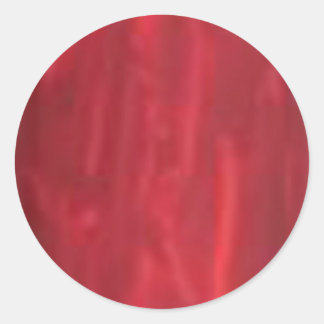 Deep Red - Artist Created Acrylic Look Classic Round Sticker