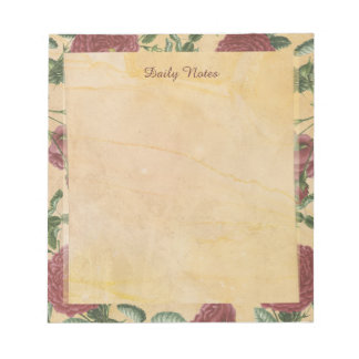 Deep Red Camellias Notepad