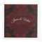 Deep Red Floral Elegant Gothic Wedding