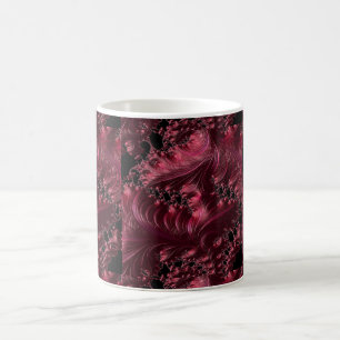 Deep Red Fractal Coffee Mug