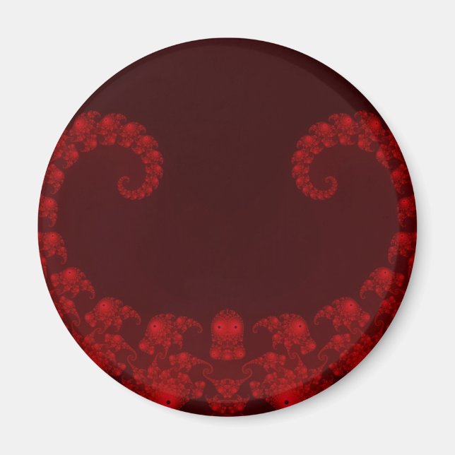 Deep Red Heart Magnet (Front)
