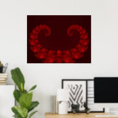 Deep Red Heart Poster (Home Office)