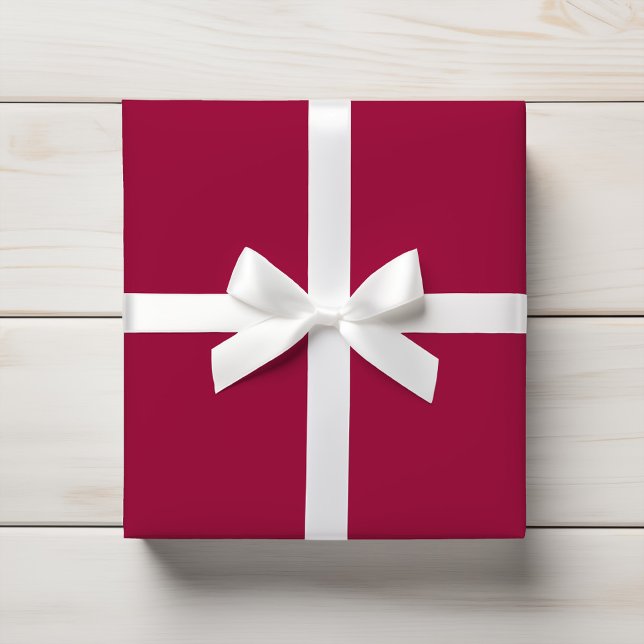 Deep Red Merlot Wine Solid Wrapping Paper (Creator Uploaded)