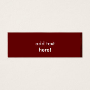 Deep Red Message Card