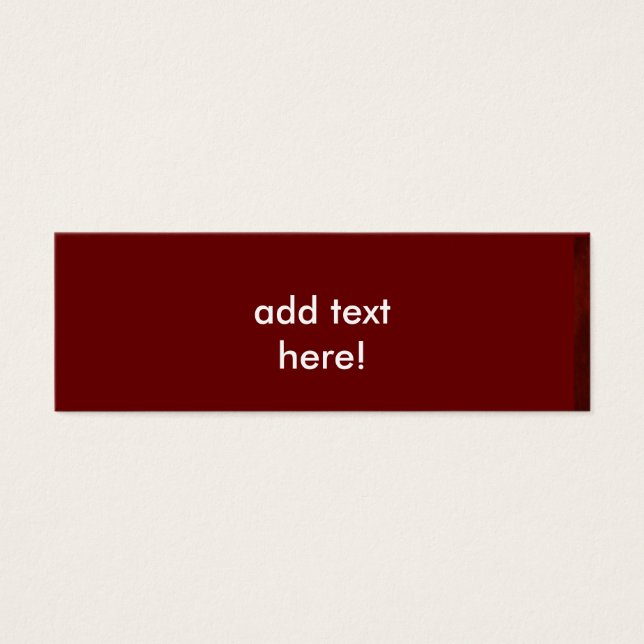 Deep Red Message Card (Front)