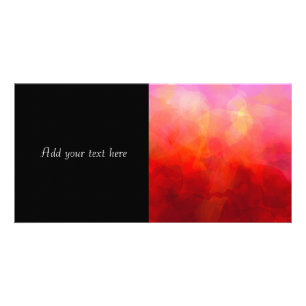 Deep Red Orange Yellow Watercolor Background Card