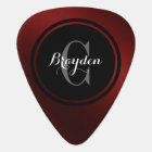 Deep Red Personalized Guitar Pick